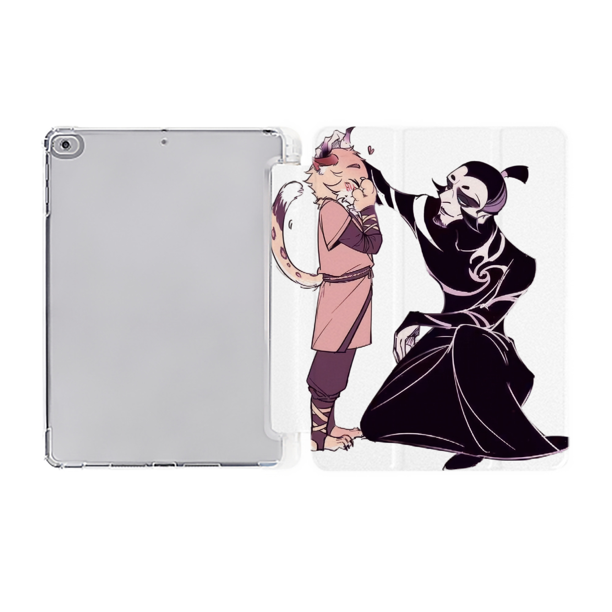 （画像用） Ne Zha 2 ナタ 魔童の大暴れ IPad ケース ペン収納付き 三つ折りスタンド PUレザー×シリコン 対応機種9.5/10.5/10.9インチ